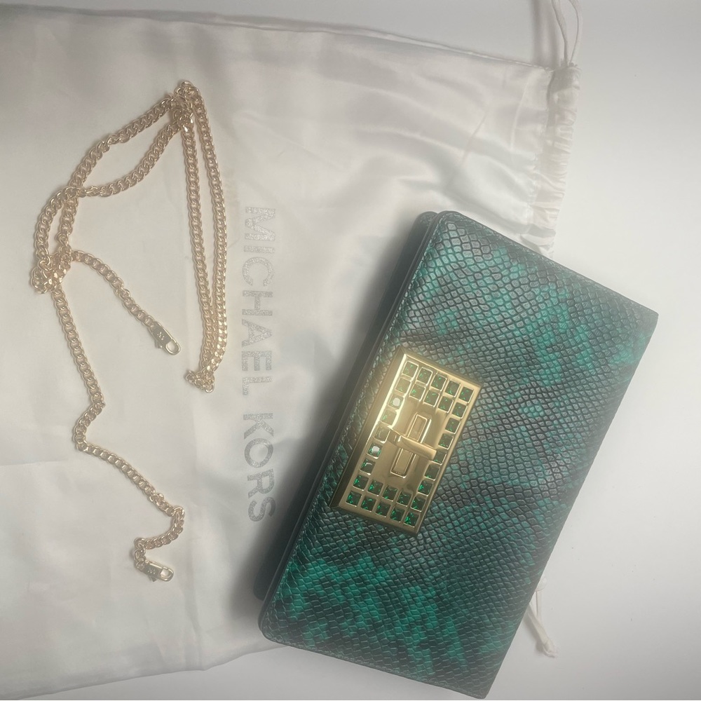 Michael Kors genuine leather clutch